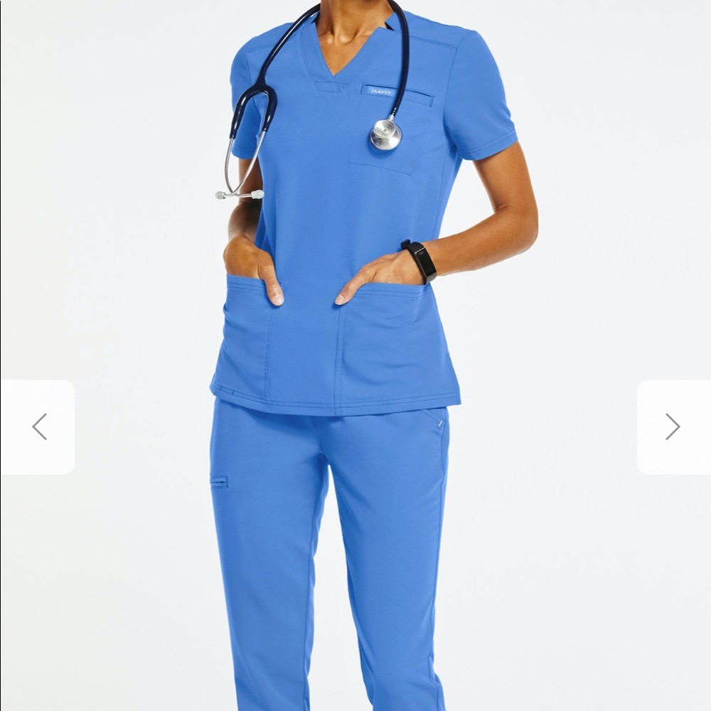 Jaanuu Ceil Blue Scrub Set